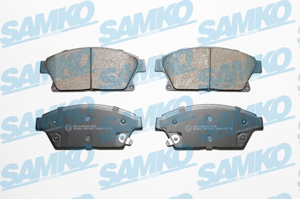 Samko 5SP1562 - Тормозные колодки, дисковые, комплект autospares.lv