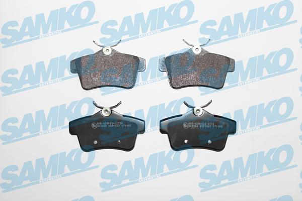 Samko 5SP1567 - Тормозные колодки, дисковые, комплект autospares.lv