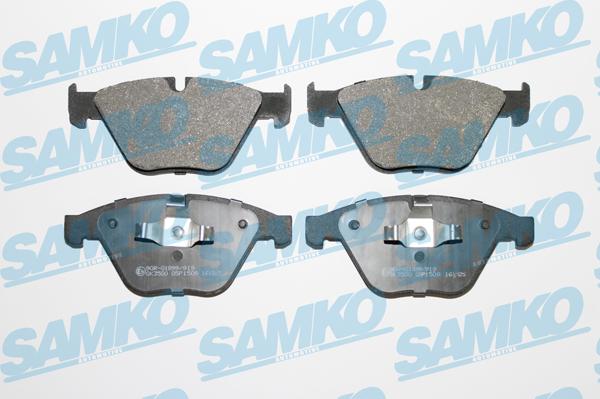Samko 5SP1509 - Тормозные колодки, дисковые, комплект autospares.lv