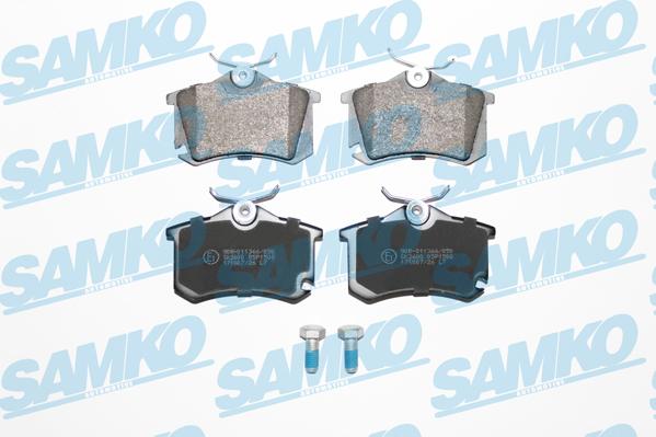 Samko 5SP1508 - Тормозные колодки, дисковые, комплект autospares.lv