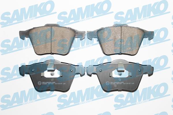 Samko 5SP1507 - Тормозные колодки, дисковые, комплект autospares.lv