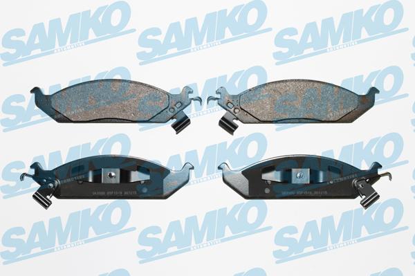 Samko 5SP1519 - Тормозные колодки, дисковые, комплект autospares.lv