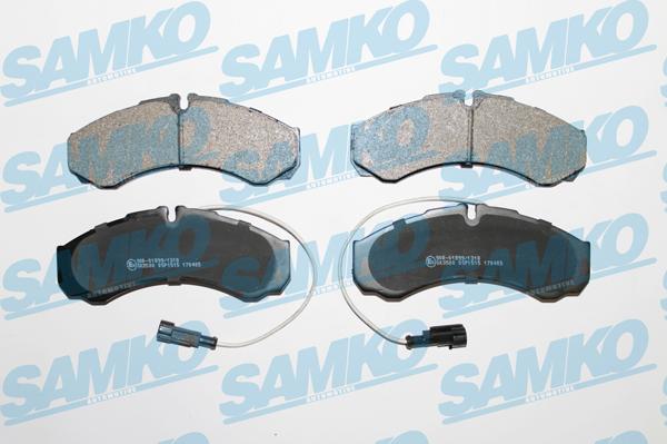 Samko 5SP1515 - Тормозные колодки, дисковые, комплект autospares.lv