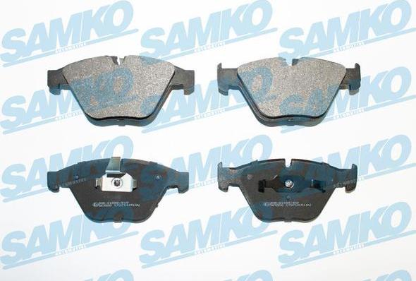 Samko 5SP1510 - Тормозные колодки, дисковые, комплект autospares.lv