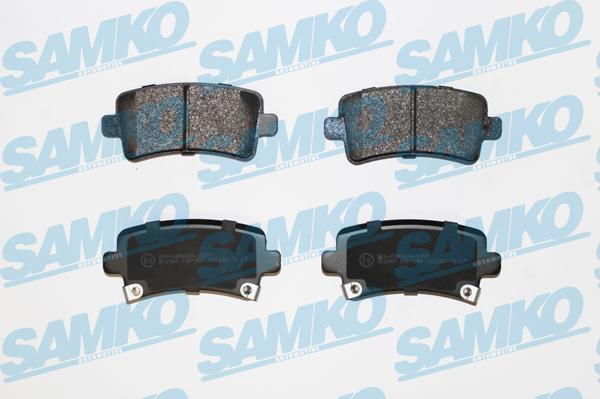 Samko 5SP1584 - Тормозные колодки, дисковые, комплект autospares.lv