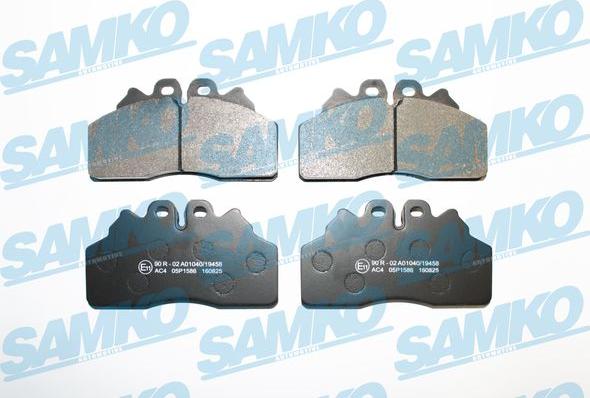 Samko 5SP1586 - Тормозные колодки, дисковые, комплект autospares.lv