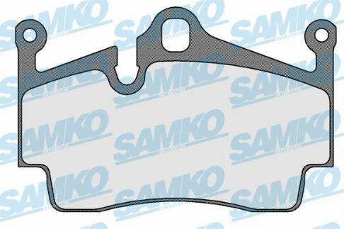 Samko 5SP1583 - Тормозные колодки, дисковые, комплект autospares.lv