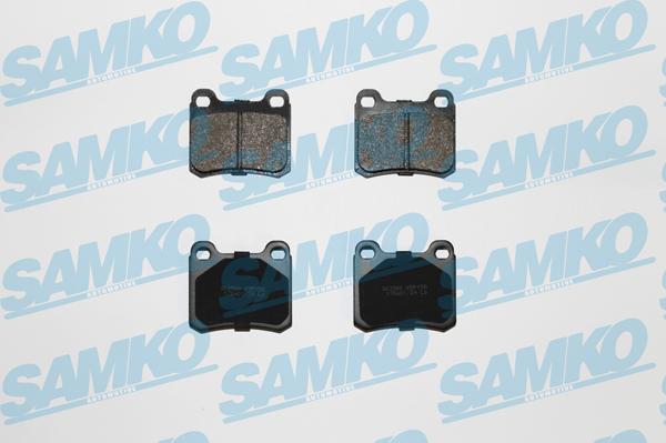 Samko 5SP158 - Тормозные колодки, дисковые, комплект autospares.lv