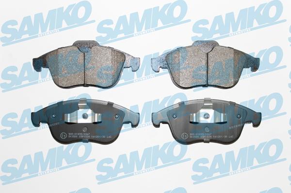 Samko 5SP1534 - Тормозные колодки, дисковые, комплект autospares.lv