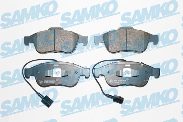 Samko 5SP1535 - Тормозные колодки, дисковые, комплект autospares.lv