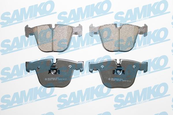 Samko 5SP1531 - Тормозные колодки, дисковые, комплект autospares.lv