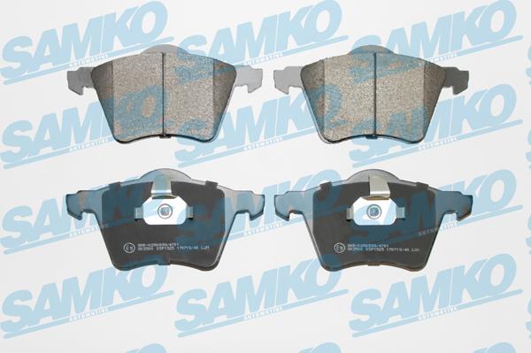 Samko 5SP1525 - Тормозные колодки, дисковые, комплект autospares.lv