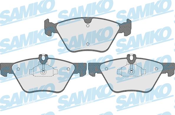 Samko 5SP1523 - Тормозные колодки, дисковые, комплект autospares.lv