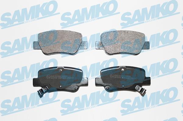 Samko 5SP1522 - Тормозные колодки, дисковые, комплект autospares.lv