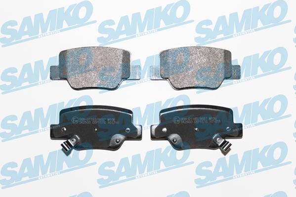 Samko 5SP1576 - Тормозные колодки, дисковые, комплект autospares.lv