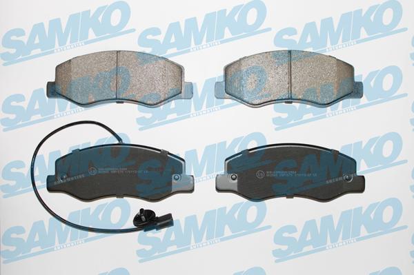 Samko 5SP1570 - Тормозные колодки, дисковые, комплект autospares.lv