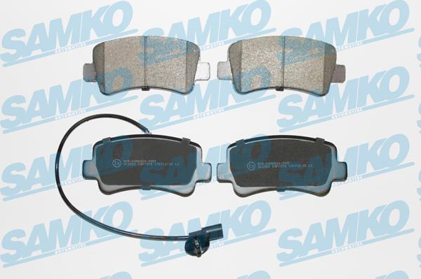 Samko 5SP1578 - Тормозные колодки, дисковые, комплект autospares.lv