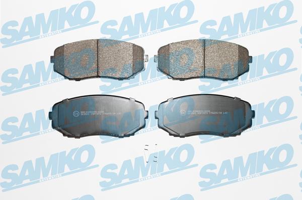 Samko 5SP1573 - Тормозные колодки, дисковые, комплект autospares.lv