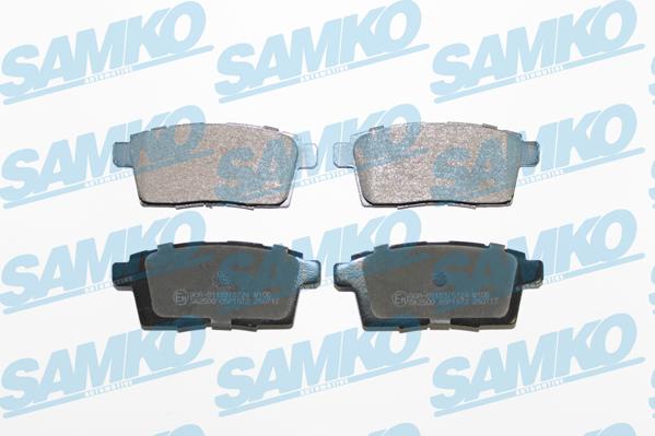 Samko 5SP1572 - Тормозные колодки, дисковые, комплект autospares.lv