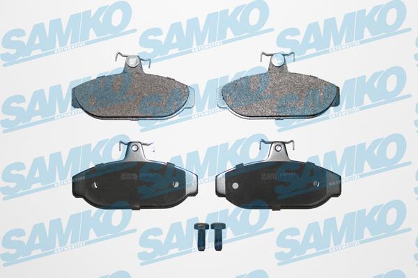 Samko 5SP157 - Тормозные колодки, дисковые, комплект autospares.lv