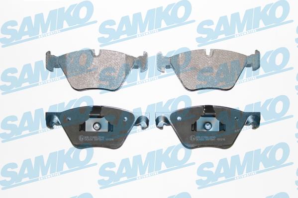 Samko 5SP1641 - Тормозные колодки, дисковые, комплект autospares.lv