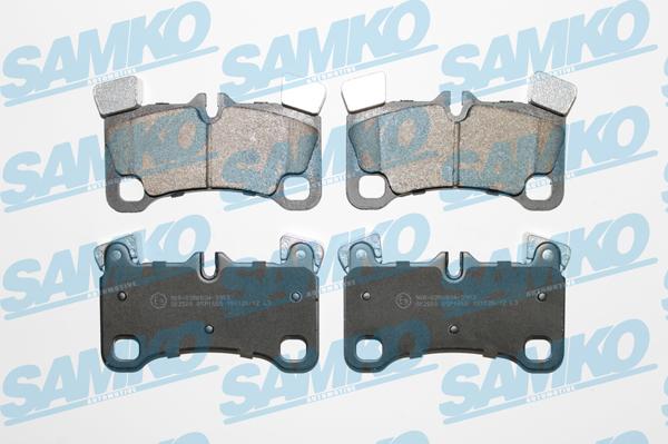 Samko 5SP1655 - Тормозные колодки, дисковые, комплект autospares.lv