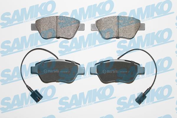 Samko 5SP1656 - Тормозные колодки, дисковые, комплект autospares.lv