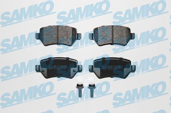 Samko 5SP1650 - Тормозные колодки, дисковые, комплект autospares.lv