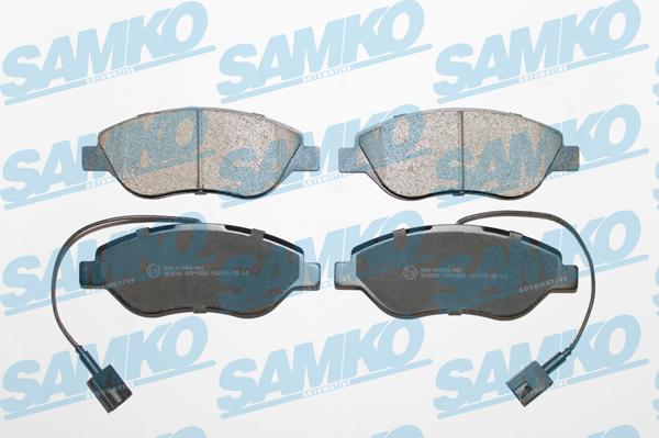 Samko 5SP1658 - Тормозные колодки, дисковые, комплект autospares.lv