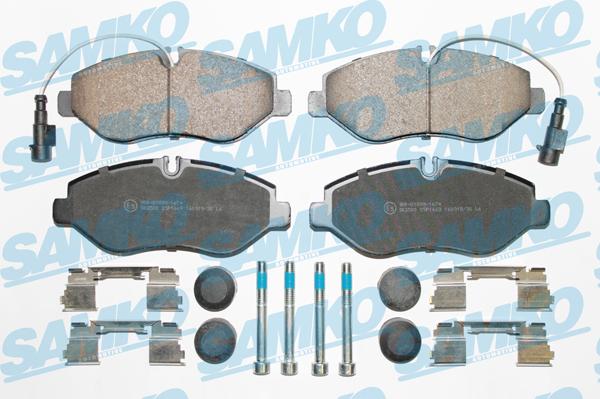 Samko 5SP1669 - Тормозные колодки, дисковые, комплект autospares.lv