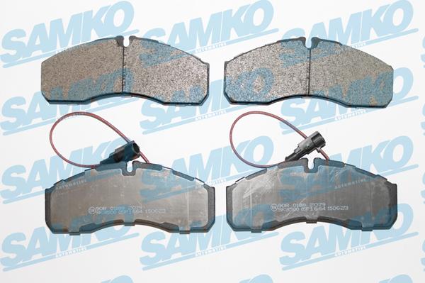 Samko 5SP1664 - Тормозные колодки, дисковые, комплект autospares.lv