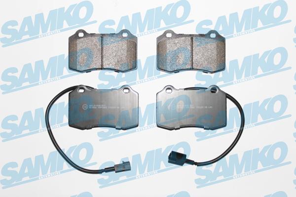Samko 5SP1665 - Тормозные колодки, дисковые, комплект autospares.lv