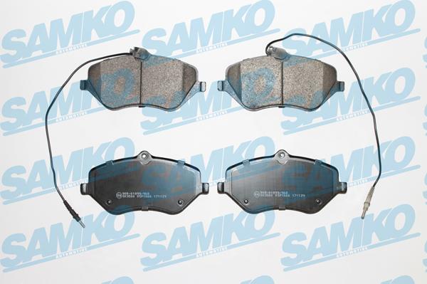 Samko 5SP1666 - Тормозные колодки, дисковые, комплект autospares.lv