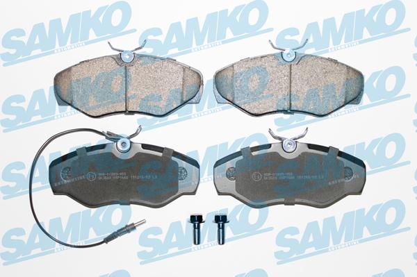 Samko 5SP1660 - Тормозные колодки, дисковые, комплект autospares.lv