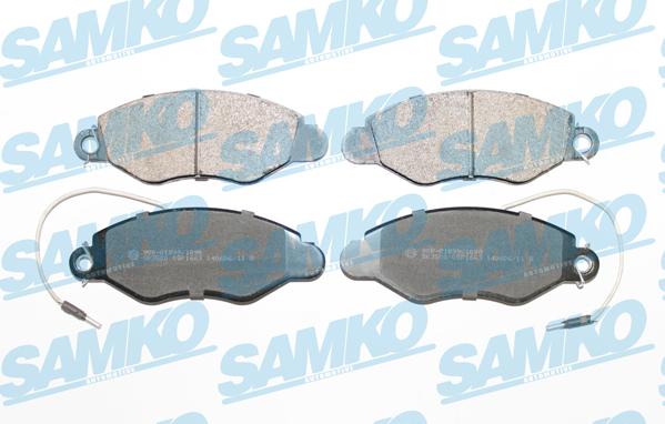 Samko 5SP1663 - Тормозные колодки, дисковые, комплект autospares.lv