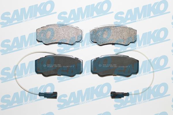 Samko 5SP1662 - Тормозные колодки, дисковые, комплект autospares.lv