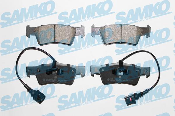 Samko 5SP1667 - Тормозные колодки, дисковые, комплект autospares.lv