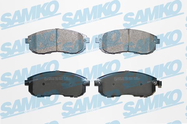 Samko 5SP1605 - Тормозные колодки, дисковые, комплект autospares.lv