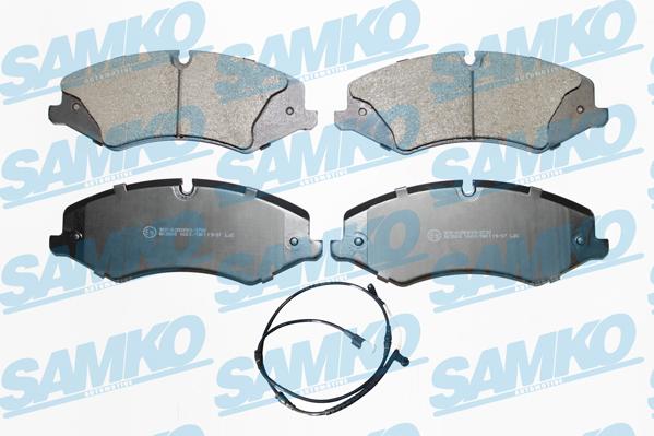 Samko 5SP1600C - Тормозные колодки, дисковые, комплект autospares.lv