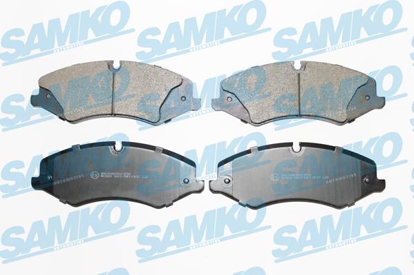 Samko 5SP1600 - Тормозные колодки, дисковые, комплект autospares.lv