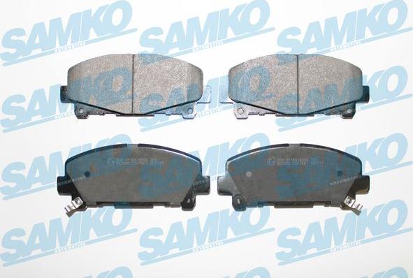 Samko 5SP1607 - Тормозные колодки, дисковые, комплект autospares.lv