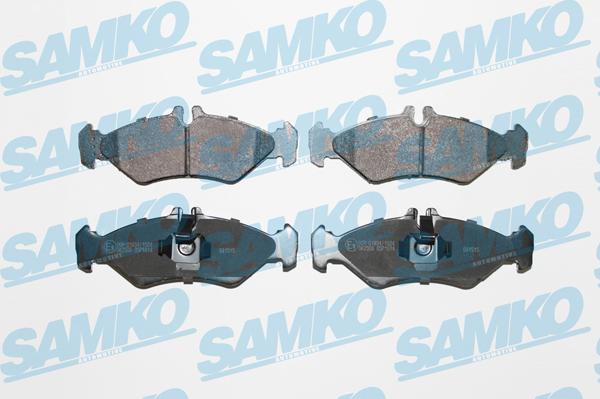 Samko 5SP1614 - Тормозные колодки, дисковые, комплект autospares.lv