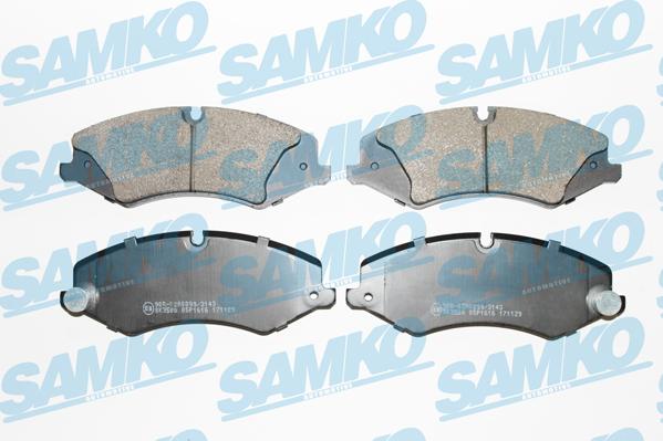 Samko 5SP1616 - Тормозные колодки, дисковые, комплект autospares.lv