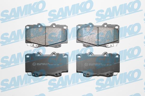 Samko 5SP1610 - Тормозные колодки, дисковые, комплект autospares.lv