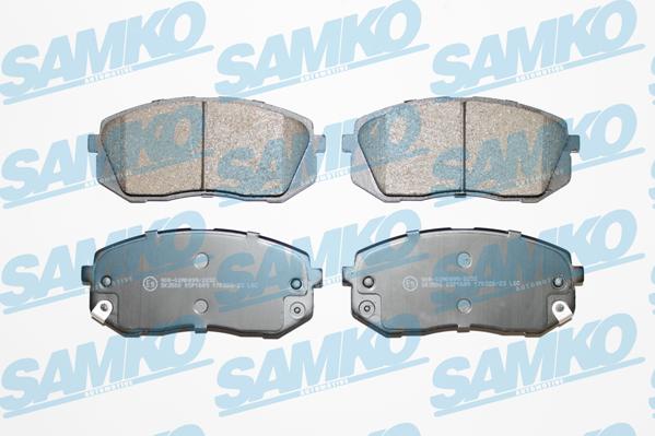 Samko 5SP1689 - Тормозные колодки, дисковые, комплект autospares.lv