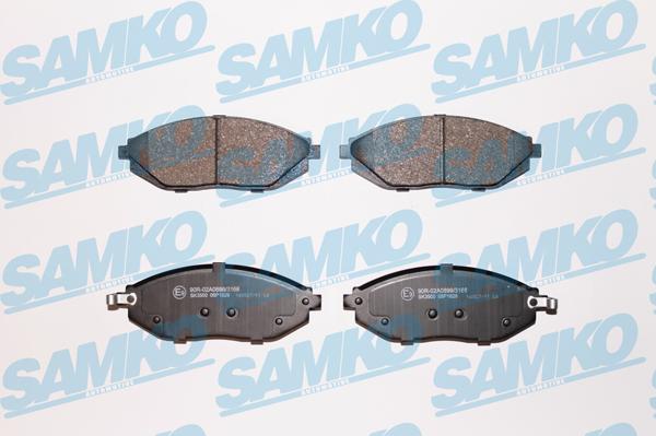 Samko 5SP1629 - Тормозные колодки, дисковые, комплект autospares.lv
