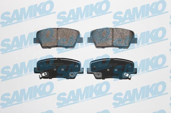 Samko 5SP1625 - Тормозные колодки, дисковые, комплект autospares.lv