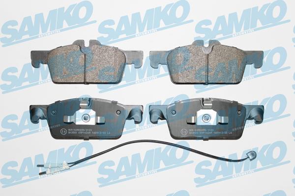 Samko 5SP1626A - Тормозные колодки, дисковые, комплект autospares.lv