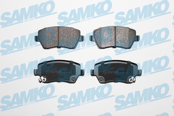 Samko 5SP1621 - Тормозные колодки, дисковые, комплект autospares.lv