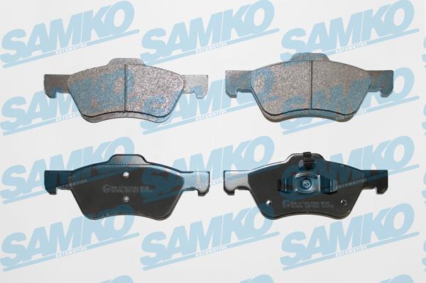Samko 5SP1622 - Тормозные колодки, дисковые, комплект autospares.lv